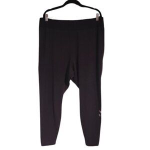 Nike Black Active Pants Silver Iridescent Logo Size 3X